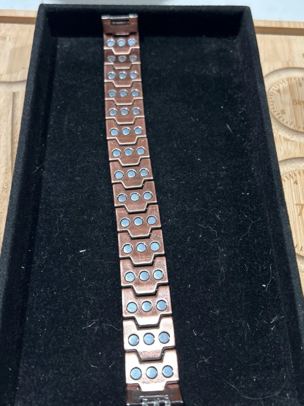 Men's cooper color Metal Link Bracelet - Unbranded size 8 wrist